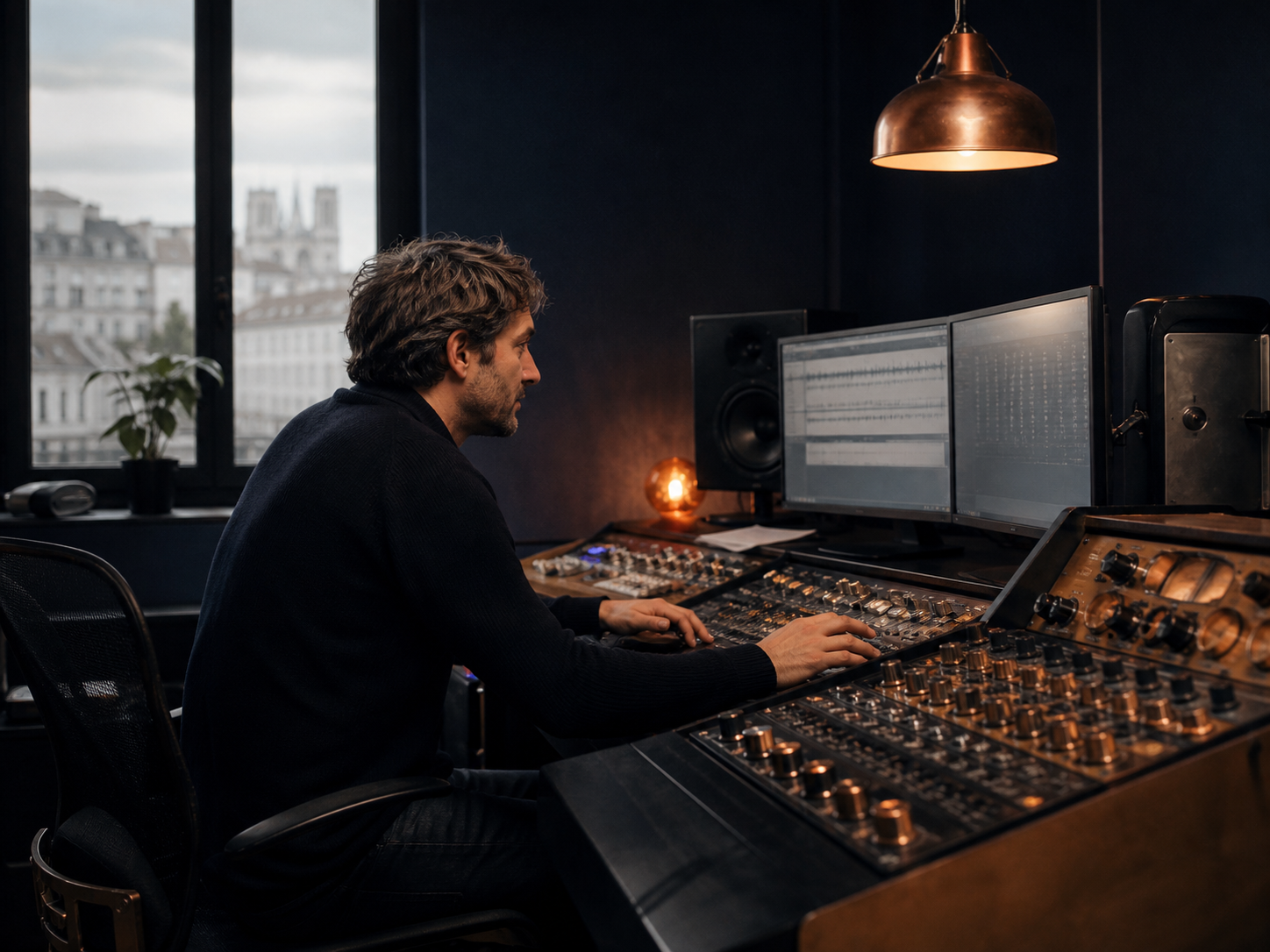 Montage d'une narration en studio